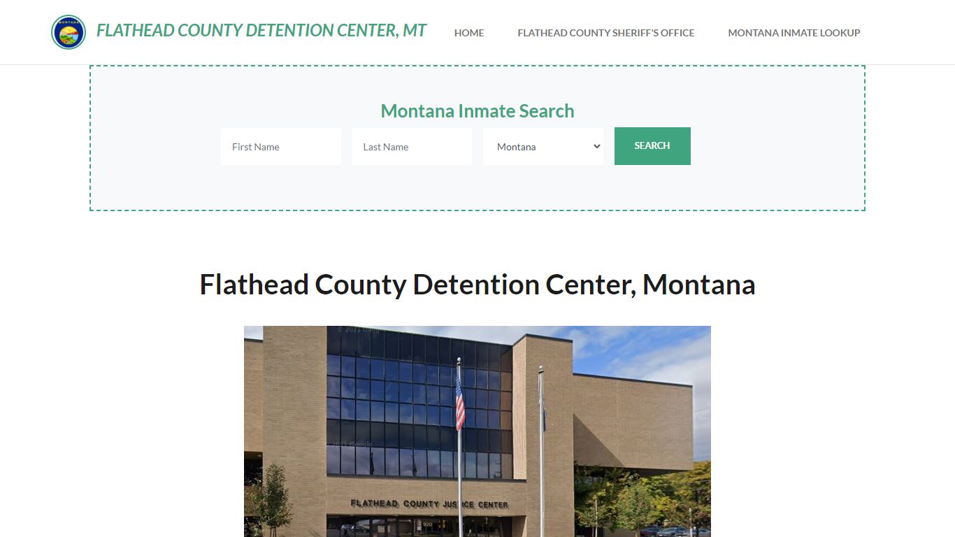 Flathead County Detention Center, MT Inmate Roster, Offender Search